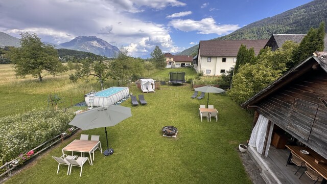 Landhaus Vorderberg tuin bovenaanzicht